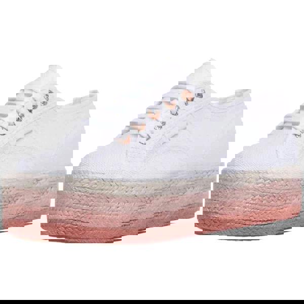 Superga Womens/Ladies 2790 Cotrope Trainers - White/Rose Gold - 