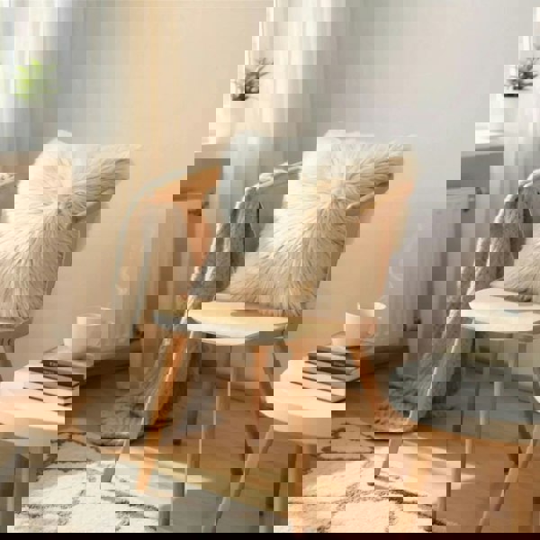 Infinity Leather Genuine Sheepskin Real Wool Single Sided Cushion