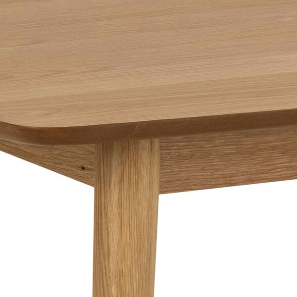 Wyld Haus Debrecen Solid Oak Wood Rectangular Dining Table