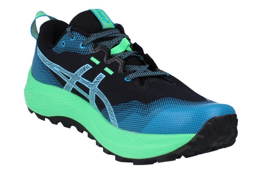 Asics Gel-Trabuco 12 Mens Running Trainers 1011B799 Shoes  002 - Black Bright Cyan 002 - Photo 3