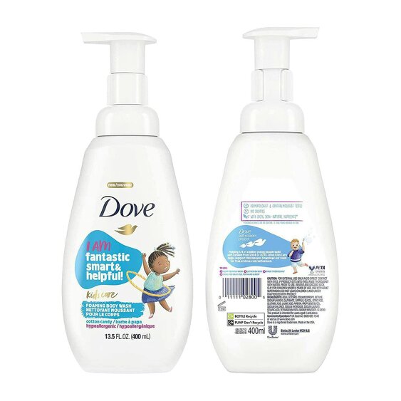 Dove Kids Care Body Wash Cotton Candy Hypoallergenic Shower Gel 400ml
