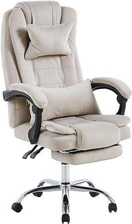 HYGRAD BUILT TO SURVIVE Velvet Reclining Office Chair with Footrest, Adjustable Swivel | HYGRAD®