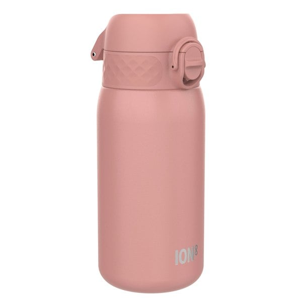 ION8 Leak Proof Kids Water Bottle, Stainless Steel, Ash Rose, 400ml (13oz)