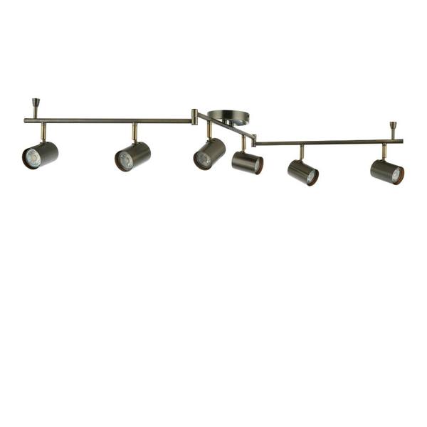 Pagazzi Lighting Hereford Matte Pewter 6-Spot Bar