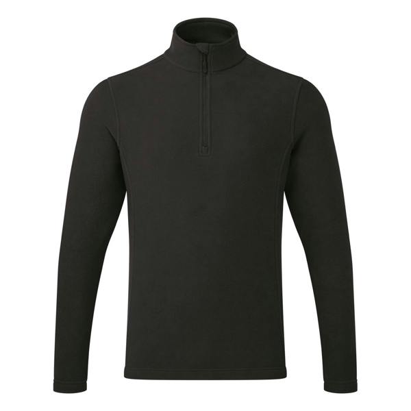 Premier Unisex Adult Recyclight Quarter Zip Fleece - Black