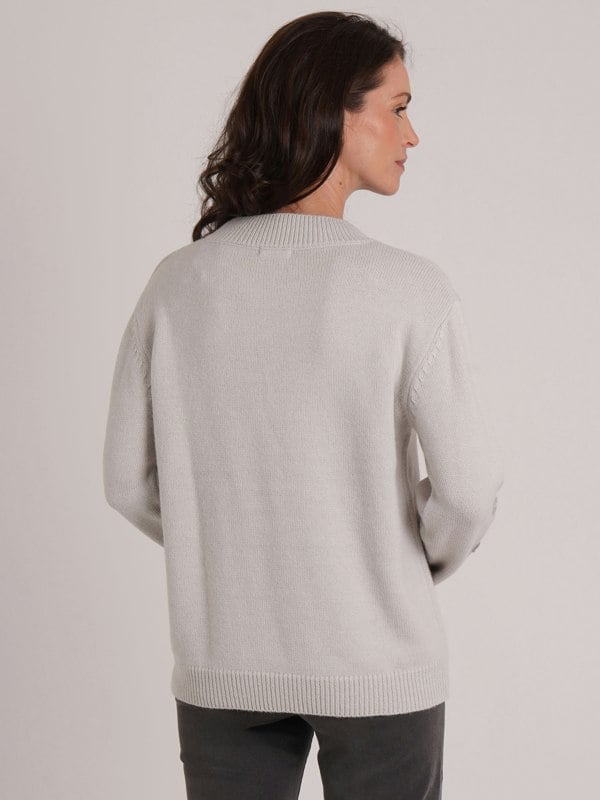 VIZ-A-VIZ Cornelli Crew Neck Jumper