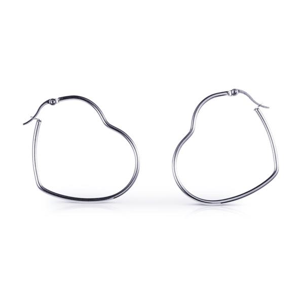 Large Heart Hoop Earrings for Women - namana.london