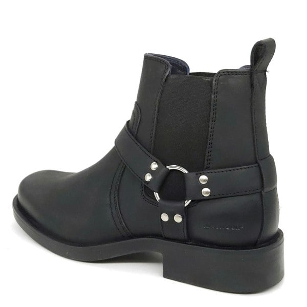 HX London Malden Western Ankle Biker Boots