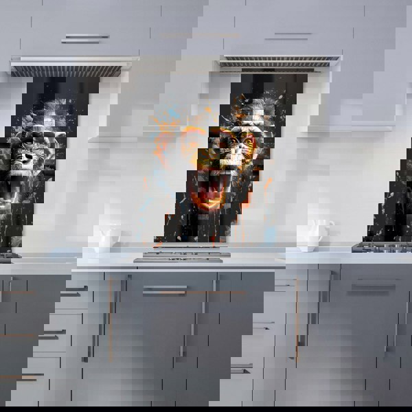Warren Reed - Designer Monkey Face Splashart Kitchen Splashback