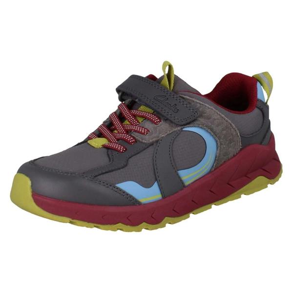 Clarks Kids Clarks Playprints Elasticated Sporty Trainers Selva Hero