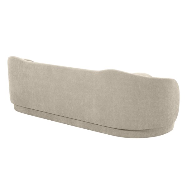 Furniture Edit Circe Taupe Textured Velvet Sofa