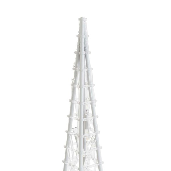 Berkfield Acrylic Decorative LED Light Cone Blue 90 cm