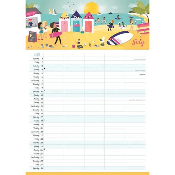 Happy Family A3 Family Organiser 2027, Family Planners, Month To View, Family, Gift