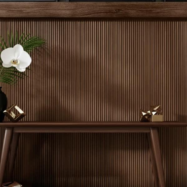 Panel Haus Flex Walnut Flute Wall Panel 240cm x 60 cm (2 pack)