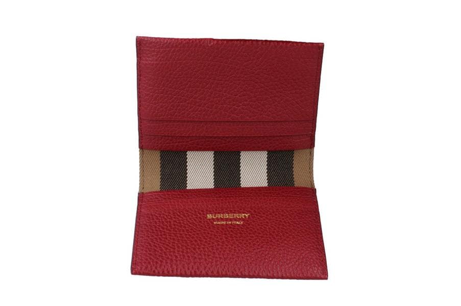 Burberry Edie Bifold Purse Antique Red