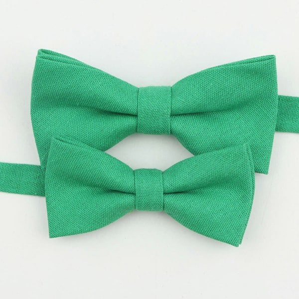 Mr Townsend Suits Mr and Master Linen Bow Tie Sets