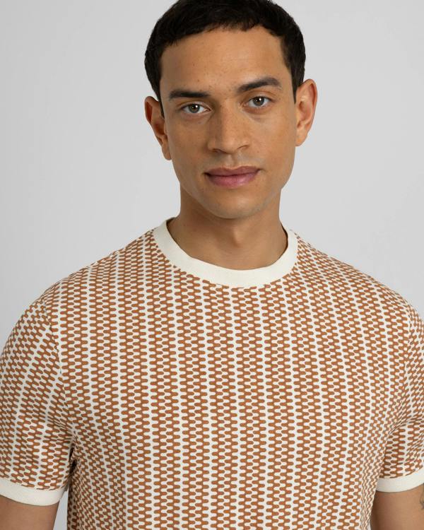 Steel & Jelly Pixley - Wavy Stripe Printed T-Shirt