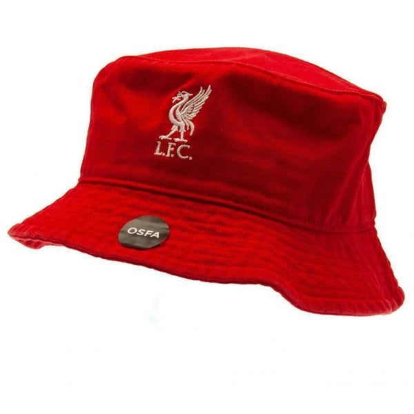 Liverpool FC Unisex Adult Crest Bucket Hat - Red