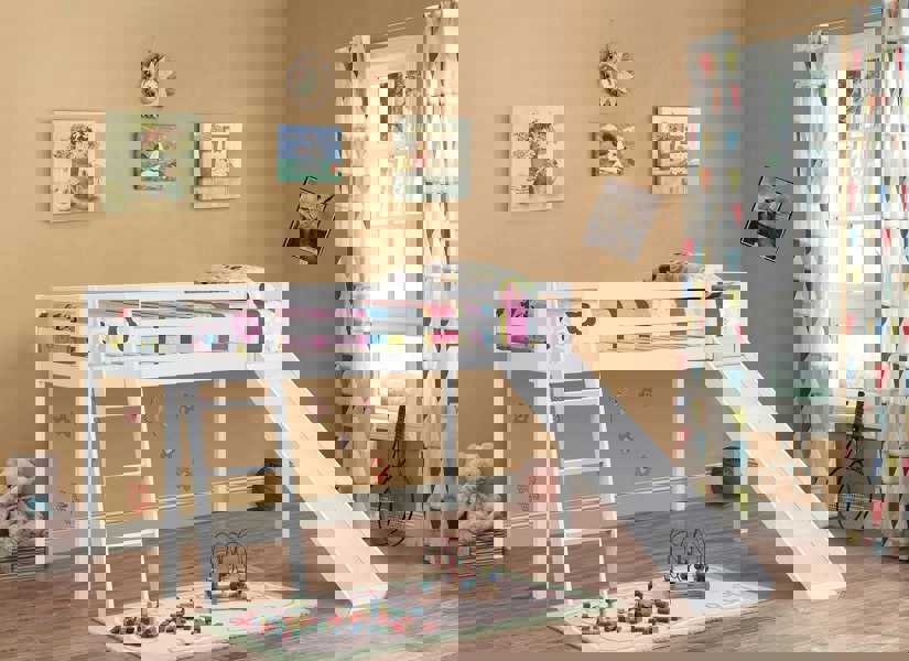 Comfy Living Practical 3ft Wooden Mid Sleeper Bed - A Stylish and Space-Efficient Choice for Your Child’s Bedroom