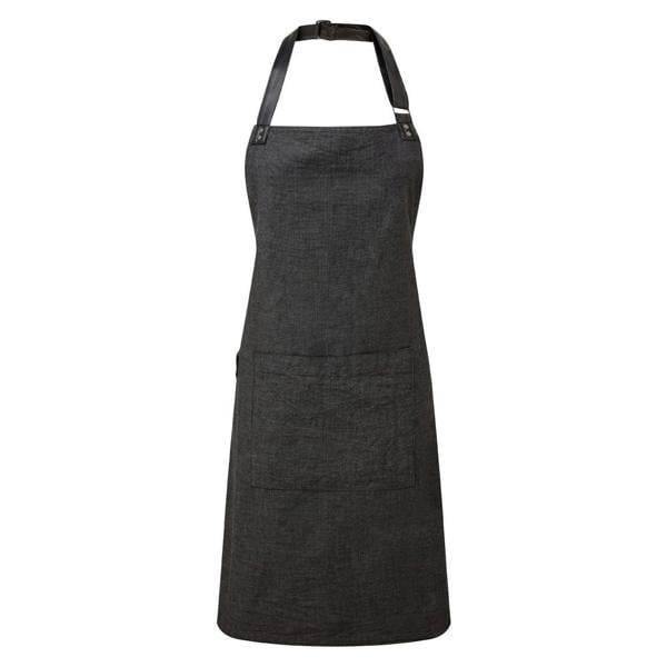 Premier Adults Unisex Annex Bib Apron - Black