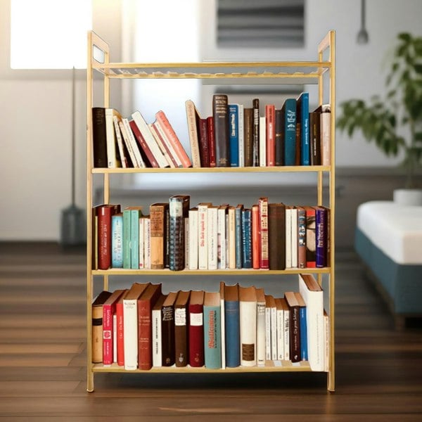 Rafaelo Mobilia 4 Tier Bamboo Shelving Rack