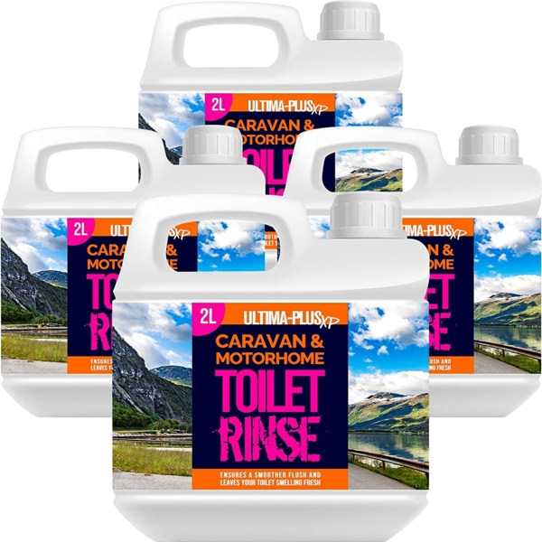 Ultima Plus XP Ultima-Plus XP Caravan & Motorhome Pink Toilet Chemical Fluid Solution Cleaner 8L