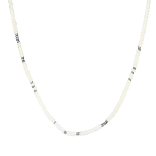 Gold Trip Moonstone Beaded Necklace