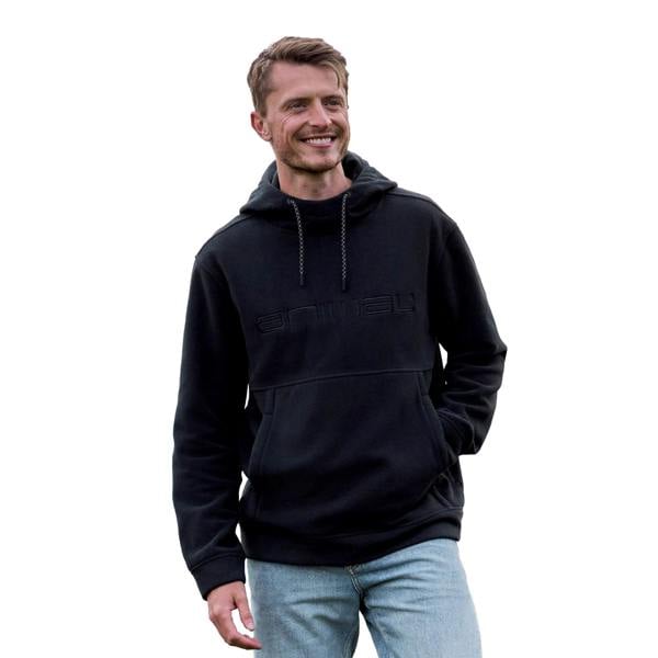 Animal Mens Louis Fleece Hoodie - Black - 