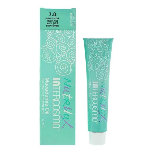 Intercosmo Nutrilux Macademia Oil 7.0 MAPLE SYRUP Hair Colour 60ml