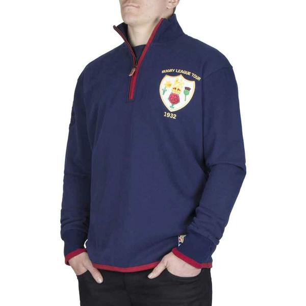 Ellis Rugby Lions Rugby League Sweatshirt 1932 Vintage Zipper
