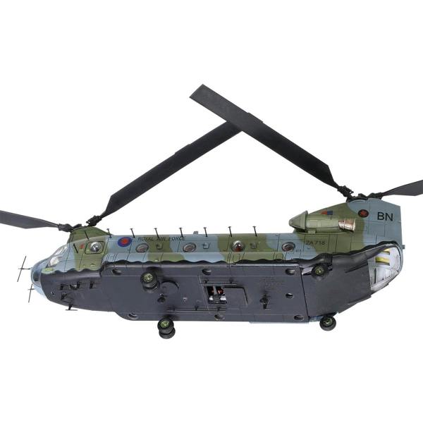 a toy helicopter with black blades