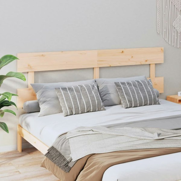 Berkfield Bed Headboard 204x3x81 cm Solid Wood Pine