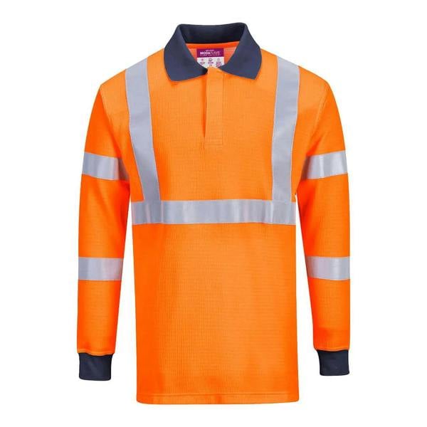Modaflame Knit HVO FR Long Sleeve Polo Shirt - Hi-Vis Trousers