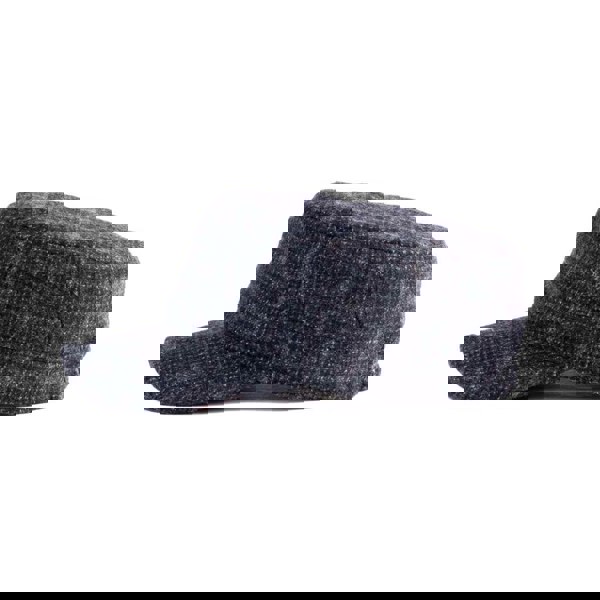  Unisex Tweed Military Cap with Adjustable Elastic Detail