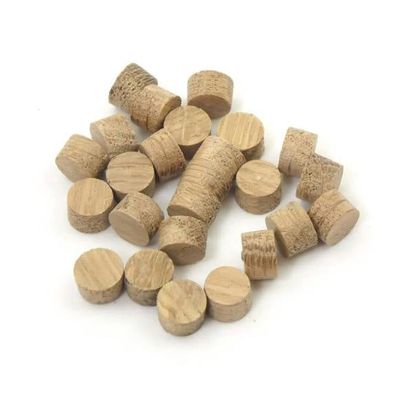 10mm Oak Flat Head Cross Grain Plug