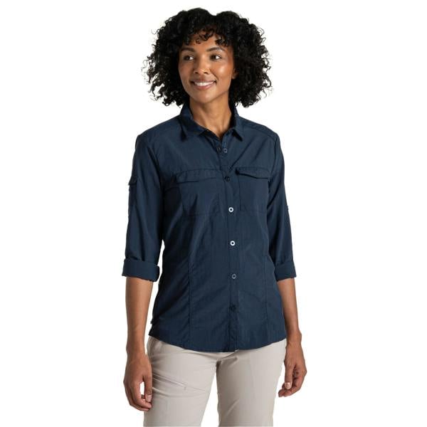 Craghoppers Womens/Ladies Adventure III Nosilife Long-Sleeved Shirt - Blue Navy - 