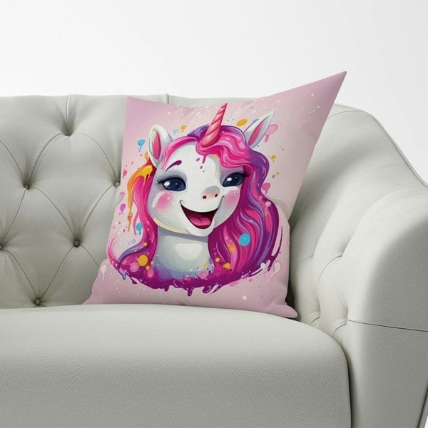 Warren Reed Happy Unicorn Splashart Cushions