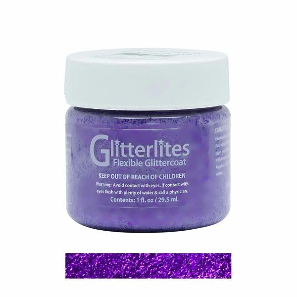 Angelus Glitterlites Paint - Sparkling Glitter Effects for Leather 1oz