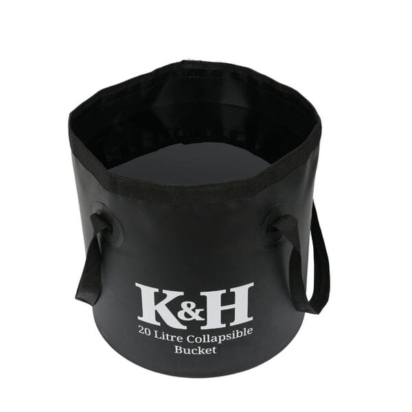 Collapsible PVC Bucket - 20 Litre Portable Car Wash & Outdoor Cleaning Tool - Durable High Capacity Storage Solution