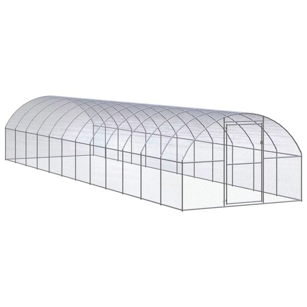Berkfield Outdoor Chicken Coop 3x12x2 m Galvanised Steel