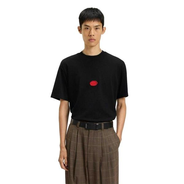 Hugo Mens Crew Neck Regular T-Shirt - Black - 