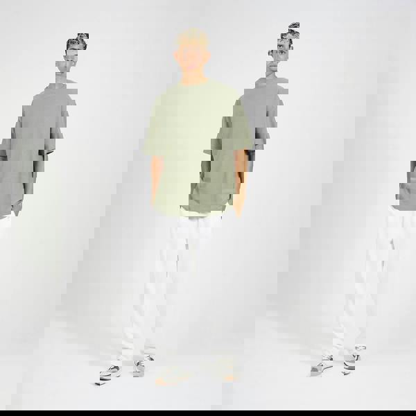 Brave Soul Cream Wide Leg Joggers - Cream Image 3