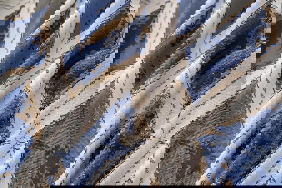 Luxury Living Luxury Diamond Jacquard Metallic Fully Lined Ring Top Curtains