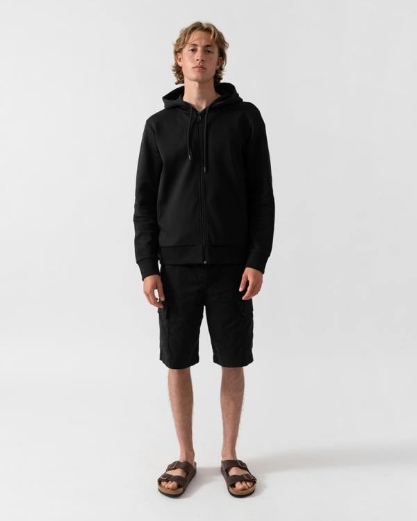 BOSS Green Saggy Mens Zip Up Hoodie - Black 001