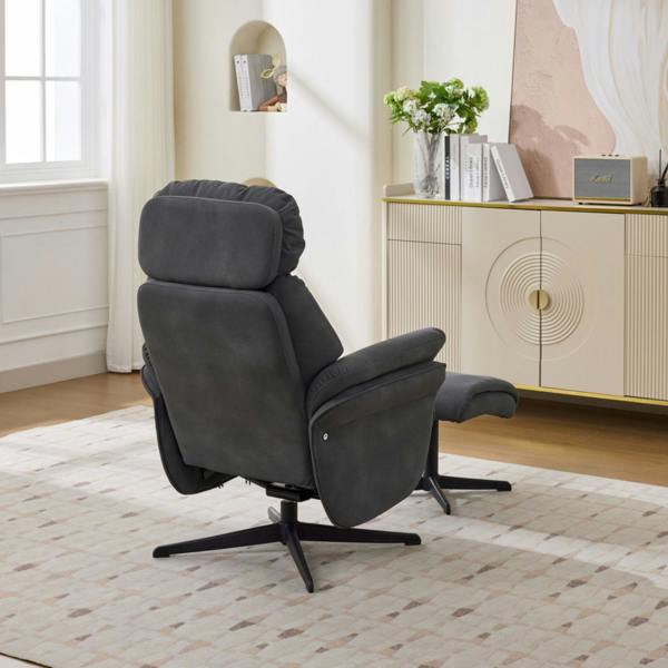 Portobello Swivel Chair with Footstool