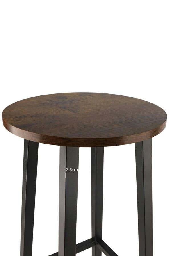 Groundlevel Set of 2 Wooden Bar Stools
