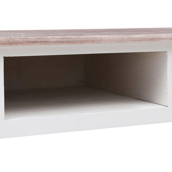 Berkfield Writing Desk Brown 110x45x76 cm Wood