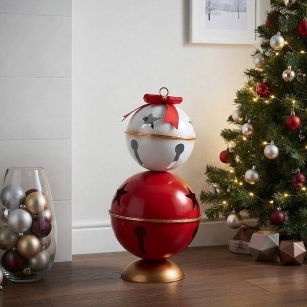 Garden Greatness Striking Two Tier Festive Metal Bells