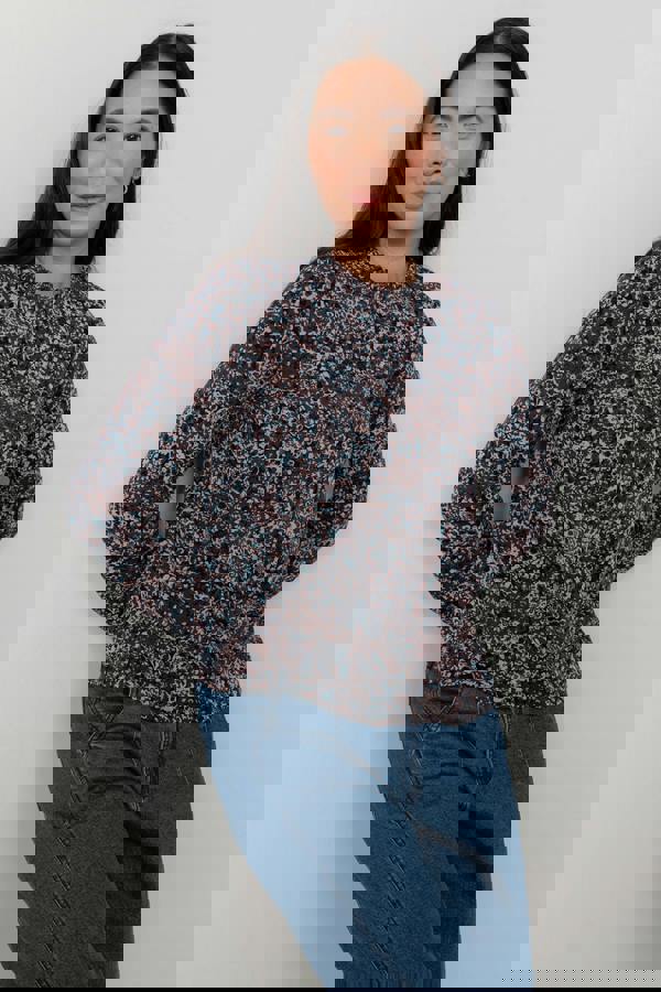 Eastcombe High Neck Top Chocolate | Lily and Me Clothing