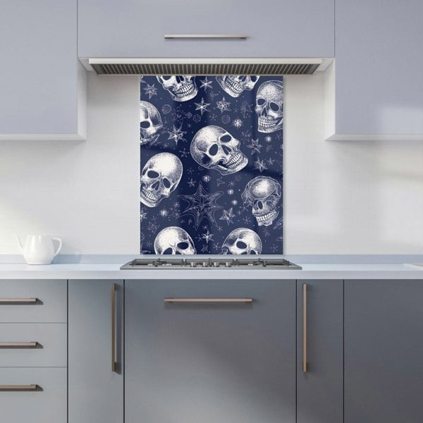 Warren Reed - Designer Evening Skulls And Stars Kitchen Splashback